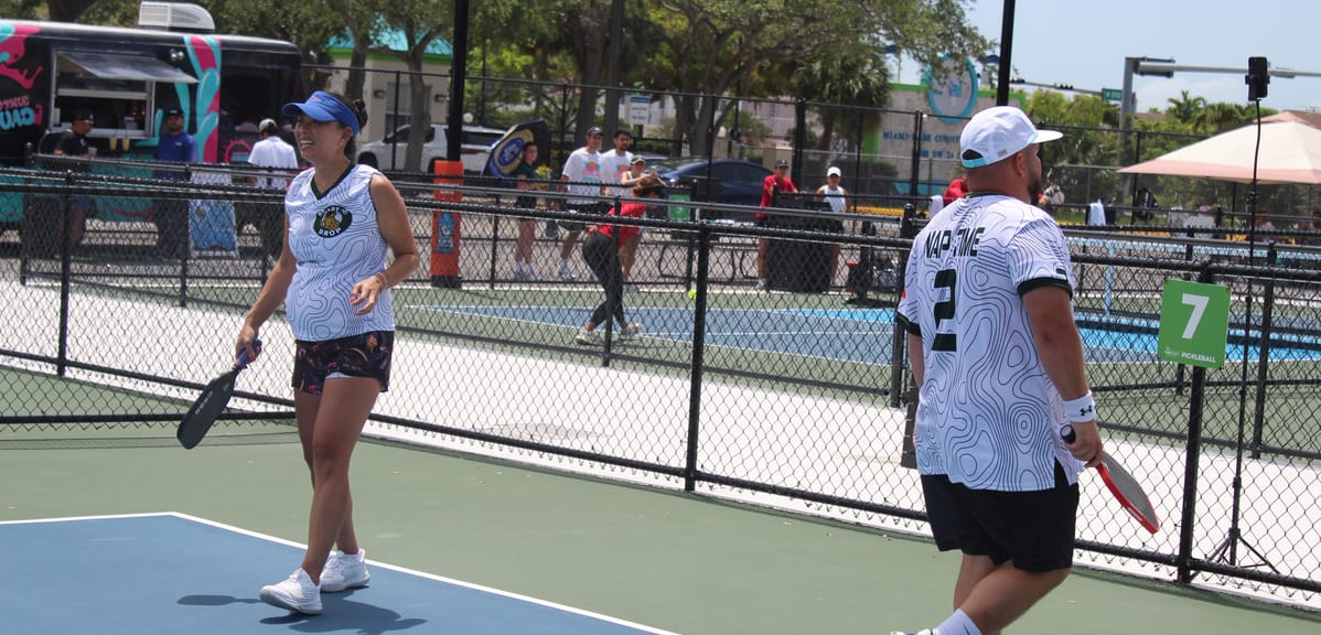 This Player Was 32 Weeks Pregnant and Still Serving Heat at The Dink Minor League Pickleball